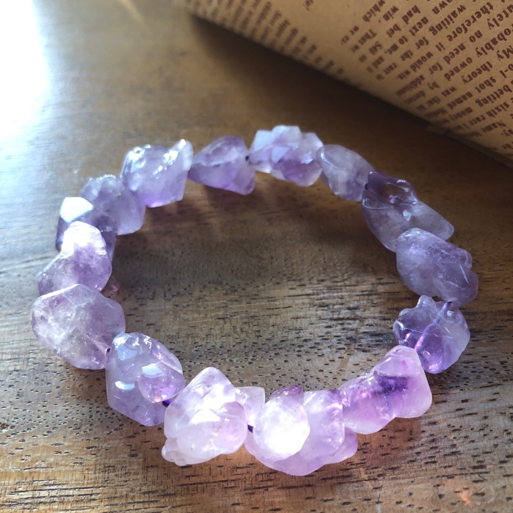 Rough Tumble Amethyst Bracelet